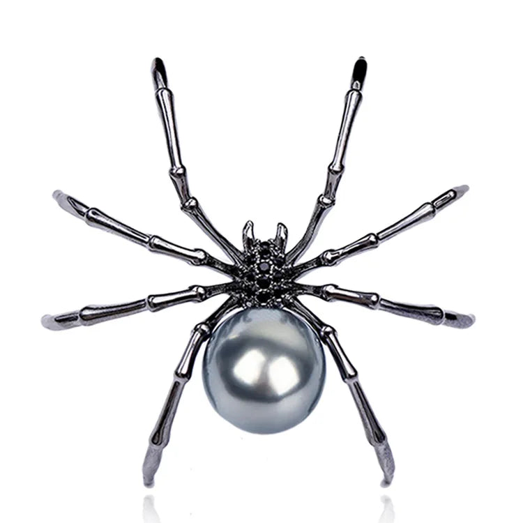 Alternative Statement Spider Brooch Pin with Modern Artistic Insect Design