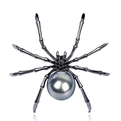 Alternative Statement Spider Brooch Pin with Modern Artistic Insect Design