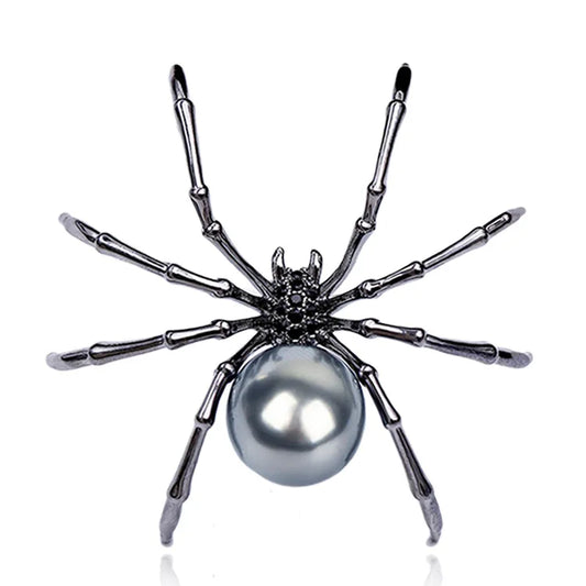 Alternative Statement Spider Brooch Pin with Modern Artistic Insect Design