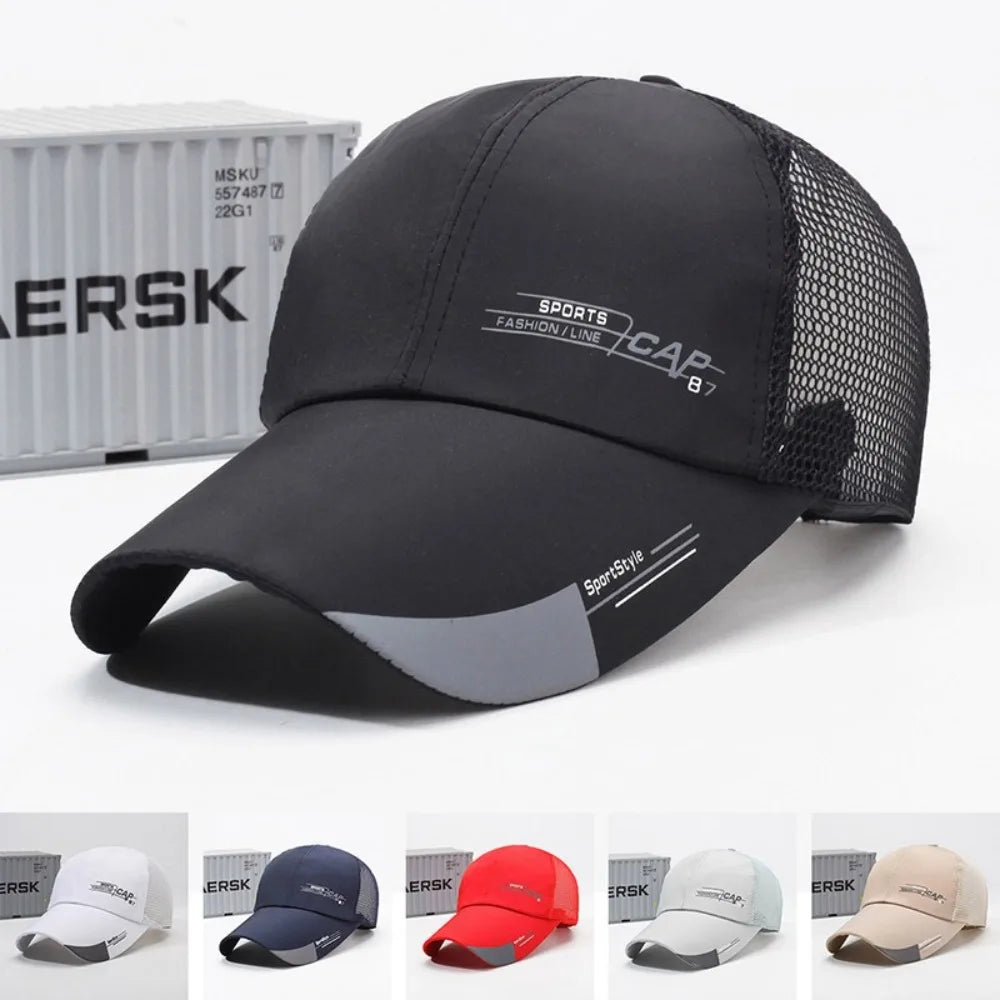 Unisex Breathable Mesh Baseball Cap with Adjustable Fit for Summer Outdoor Activities