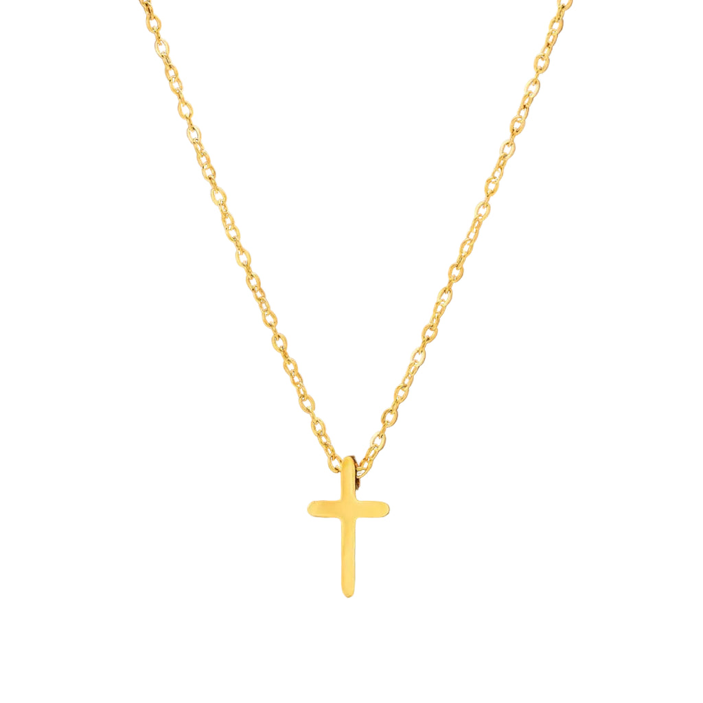Minimalist Cross Pendant Necklace Gothic Alternative Everyday Fashion Jewelry