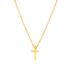 Minimalist Cross Pendant Necklace Gothic Alternative Everyday Fashion Jewelry