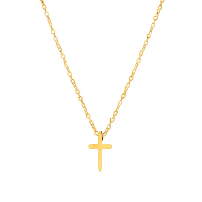 Minimalist Cross Pendant Necklace Gothic Alternative Everyday Fashion Jewelry