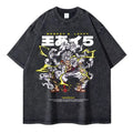Vintage Anime-Inspired Mythic Manga Streetwear Oversized Cotton Graphic T-Shirt