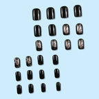 Gothic Abstract Swirl Press-On Nail Art Set