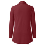 Women's Lightweight Open Front Long Cardigan with Pockets and Relaxed Fit