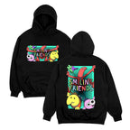 Anime Cartoon Friends Hoodie with Retro Streetwear Graphic Design