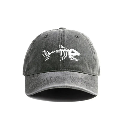 Unisex Vintage Washed Baseball Cap with Graphic Embroidery for Casual Outdoor Streetwear Style