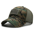 Unisex Mesh Baseball Cap with Camouflage Pattern and Embroidered Patch for Outdoor Adventures