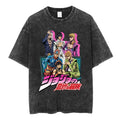 Anime Goth Retro Animation Streetwear Tee with Vintage Manga Graphic Print