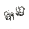 Liquid Metal Inspired Clip Earrings for Y2K Punk Alternative Fashion