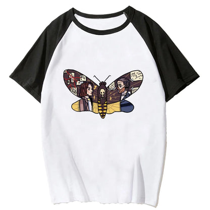 Butterfly Dream Anime Raglan Oversized Casual Streetwear Cotton T-Shirt