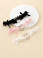 Lace Cross Heart Thigh Garter Gothic Alternative Fashion Accessory