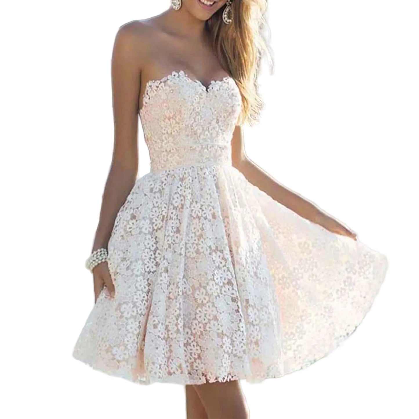 Lace Embroidered Romantic Alternative Mini Dress