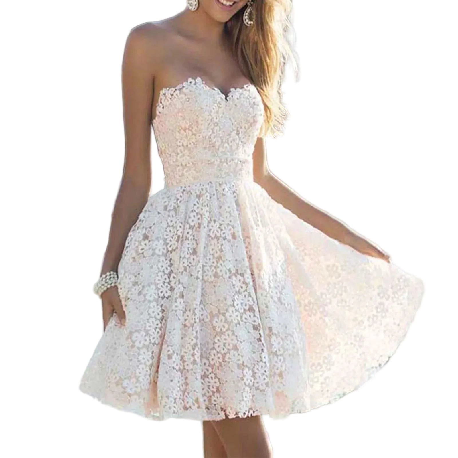 Lace Embroidered Romantic Alternative Mini Dress