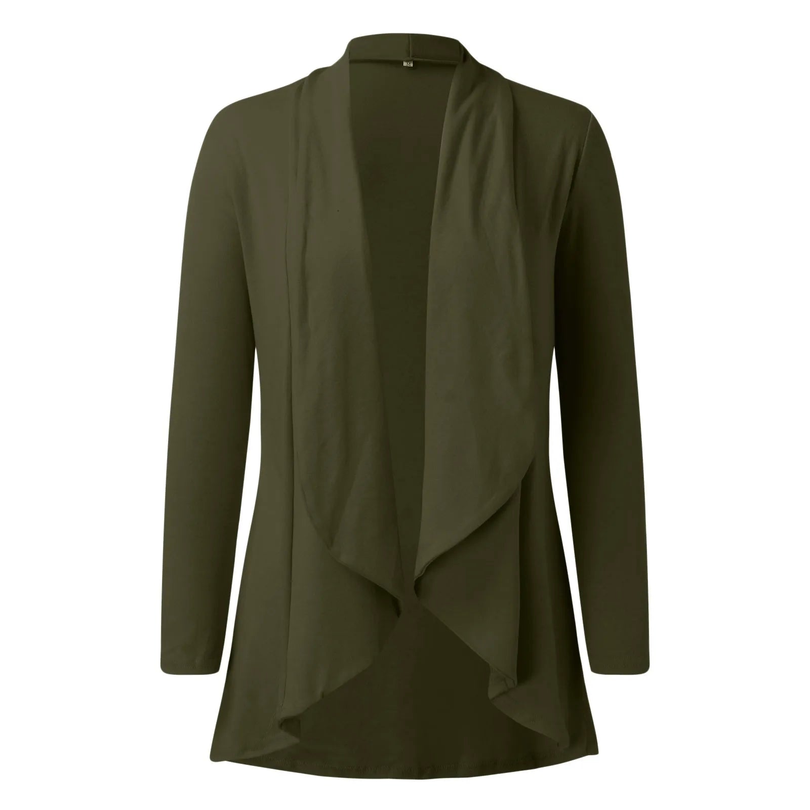 Women's Lightweight Open Front Long Cardigan with Pockets and Relaxed Fit