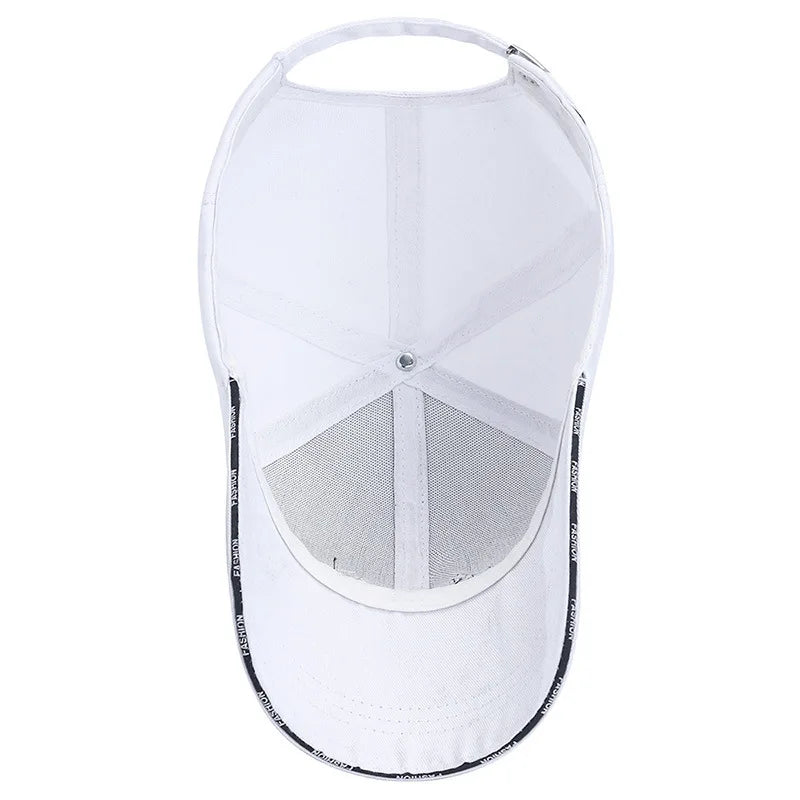 Unisex Adjustable Baseball Cap with Minimal Embroidered Detail for Casual Everyday Streetwear Style
