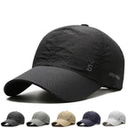 Lightweight Quick Dry Baseball Cap Adjustable Curved Brim Outdoor Performance Hat