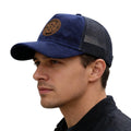 Vintage Mesh Trucker Cap with Woven Patch for Casual Streetwear Outdoor Everyday Style