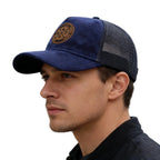 Vintage Mesh Trucker Cap with Woven Patch for Casual Streetwear Outdoor Everyday Style