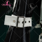 Women's Avant Garde Strappy Cutout Bodysuit With Exaggerated Flared Sleeves And Harness Details