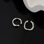 Irregular Geometric Ear Cuff for Punk Alternative Fashion Styling