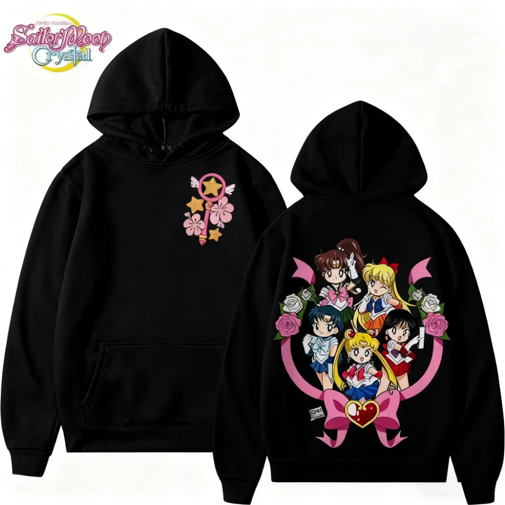 Anime Magical Streetwear Hoodie With Manga Inspired Graphic Artwork