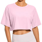 Minimalist Cropped Tee with Relaxed Fit and Clean Casual Streetwear Style