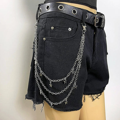 Double Layer Waist Chain for Grunge, Punk and Alternative Streetwear