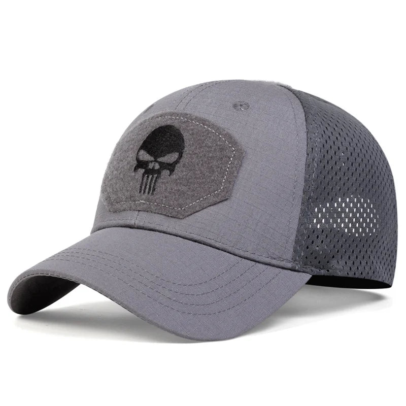 Unisex Mesh Baseball Cap with Graphic Embroidery for Outdoor Casual and Adventure Style