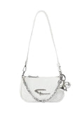 Mini Crescent Camera Shoulder Bag with Chain Strap Contemporary Street Style