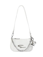 Mini Crescent Camera Shoulder Bag with Chain Strap Contemporary Street Style