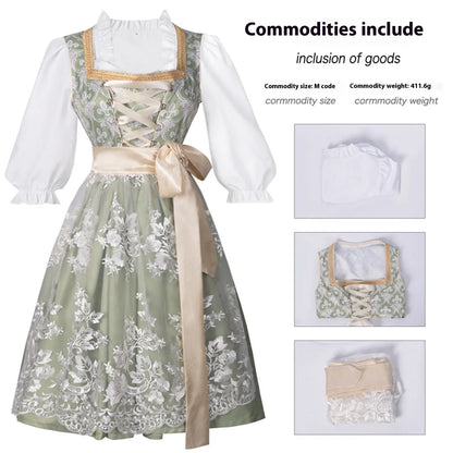 Vintage Floral Cottage Style Midi Dress with Soft Alternative Fashion Aesthetic