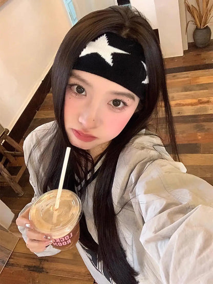 Star Pattern Headband Y2K Grunge Alternative Everyday Hair Accessory