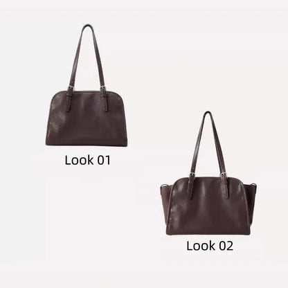 Vintage Inspired Large Capacity Tote Bag with Multi Carry Design