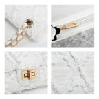 Quilted Chain Strap Shoulder Bag with Compact Crossbody Evening Silhouette