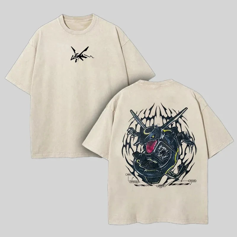 Dark Fantasy Manga Oversized Casual Streetwear Graphic Cotton T-Shirt
