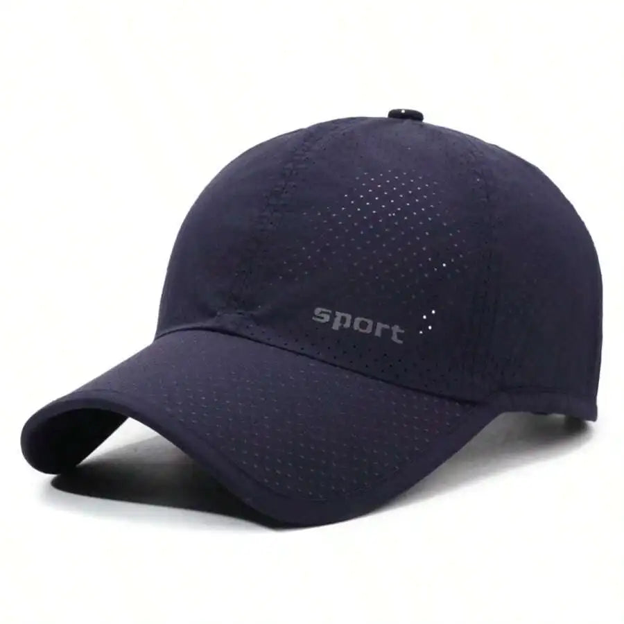 Men's Quick Dry Breathable Baseball Cap with Adjustable Fit for Outdoor Everyday Summer Wear