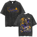 Celestial Gothic Oversized Vintage Washed Streetwear Graphic T-Shirt