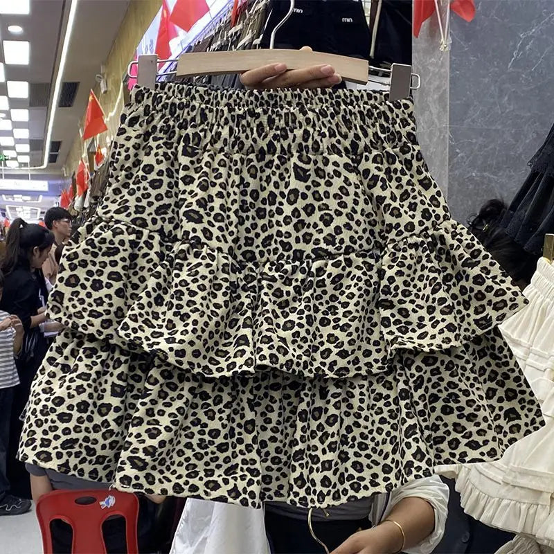 Tiered Ruffle Mini Skirt with Elastic Waist Balletcore Streetwear Silhouette