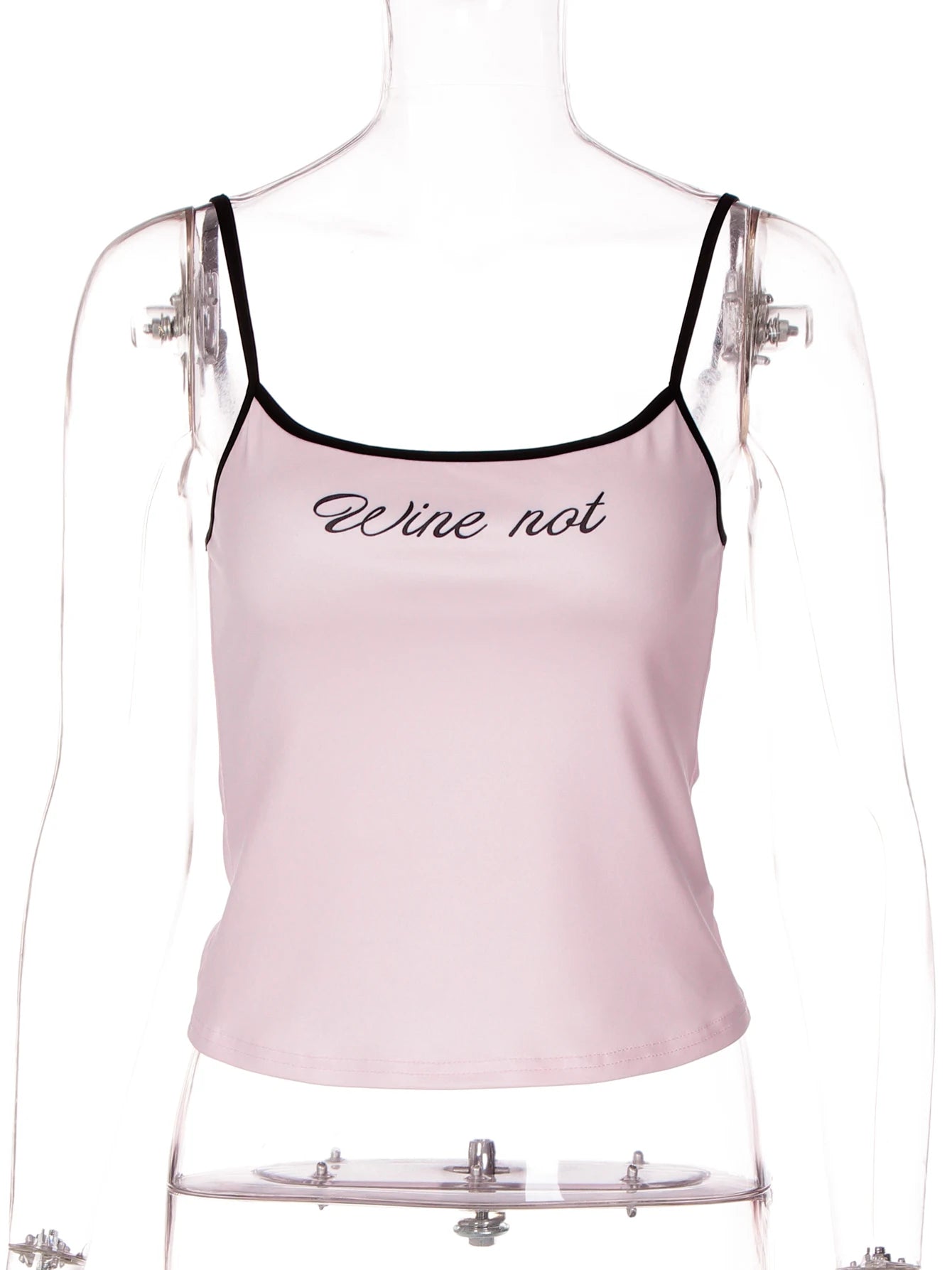 Graphic Print Backless Crop Camisole with Slim Fit Streetwear Style