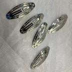 Vintage Oval Hair Clip Y2K Punk Minimalist Statement Side Accessory