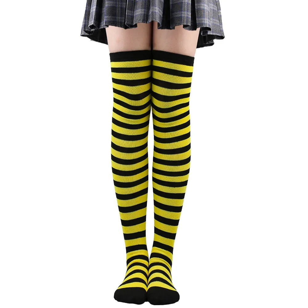 Polka Dot Over-the-Knee Socks with Soft Jacquard Knit for Casual Y2K Fashion