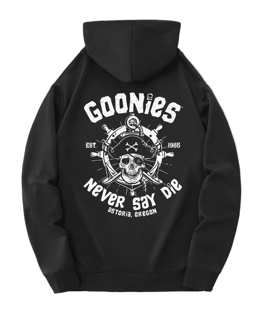 Vintage Adventure Graphic Hoodie with Heavyweight Streetwear Fit and Back Print