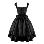 Victorian Inspired Gothic Corset Dress With Layered Skirt Alternative Fashion Design