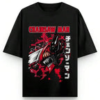 Chaos Anime Racing Oversized Alternative Streetwear Graphic T-Shirt