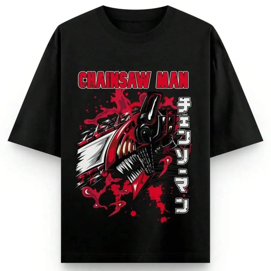 Chaos Anime Racing Oversized Alternative Streetwear Graphic T-Shirt