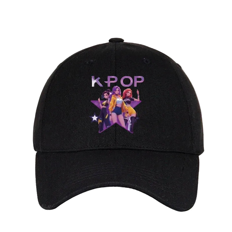 Graphic Embroidered Dad Cap Adjustable Curved Brim Streetwear Baseball Hat