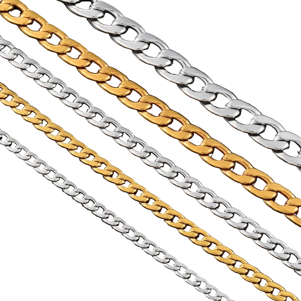 Classic Link Chain Necklace for Gothic Punk and Alternative Styling