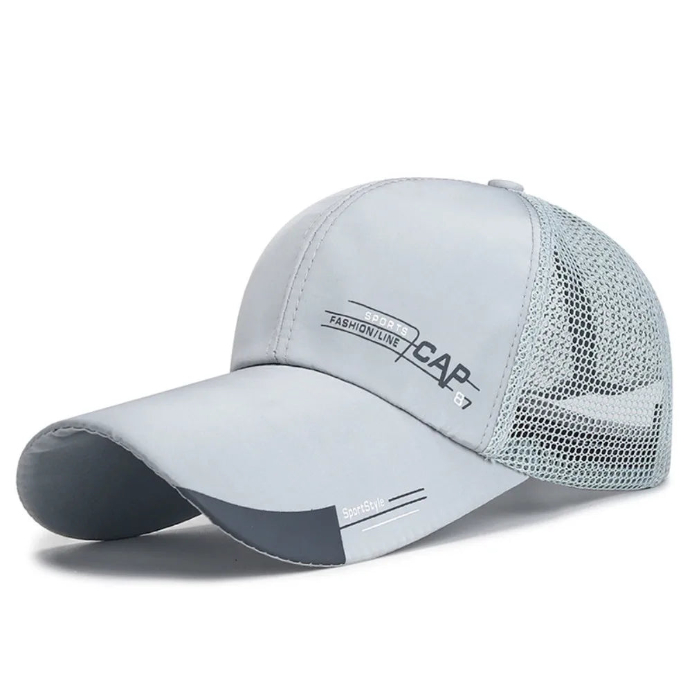 Unisex Breathable Mesh Baseball Cap with Adjustable Fit for Summer Outdoor Activities